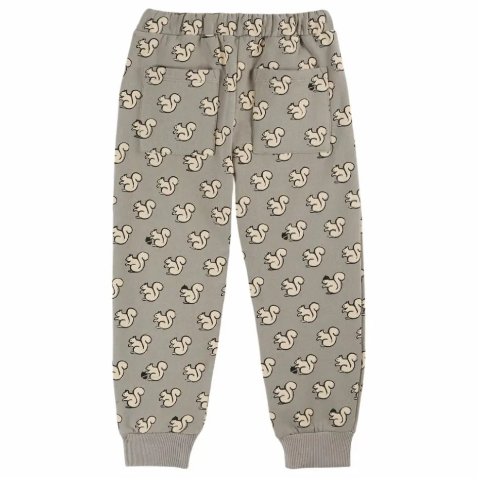 Jogger Ecureuils Coton Bio | Gris clair