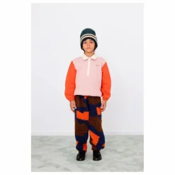 Jogger Façon Sherpa Abstrait | Bleu marine