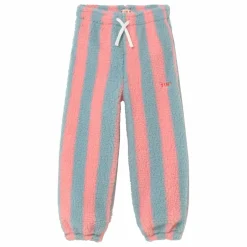 Jogger Façon Sherpa Rayé | Rose