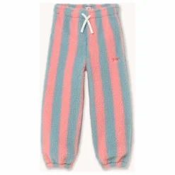 Jogger Façon Sherpa Rayé | Rose