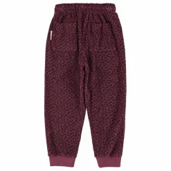 Jogger Léopard Eponge Coton Bio | Aubergine