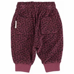Jogger Léopard Eponge Coton Bio | Aubergine