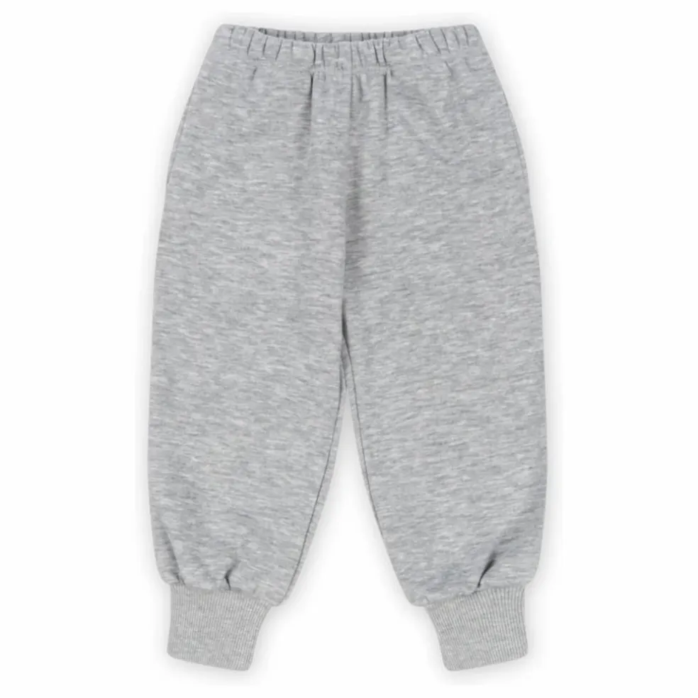 Jogger Lou Coton Bio | Gris chiné