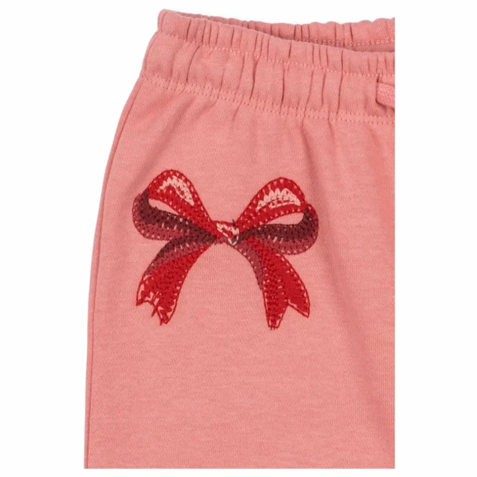 Jogger Lou Nœuds Coton Bio | Rose