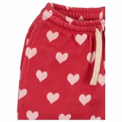 Jogger Loupy Lou Cœurs Coton Bio | Rouge