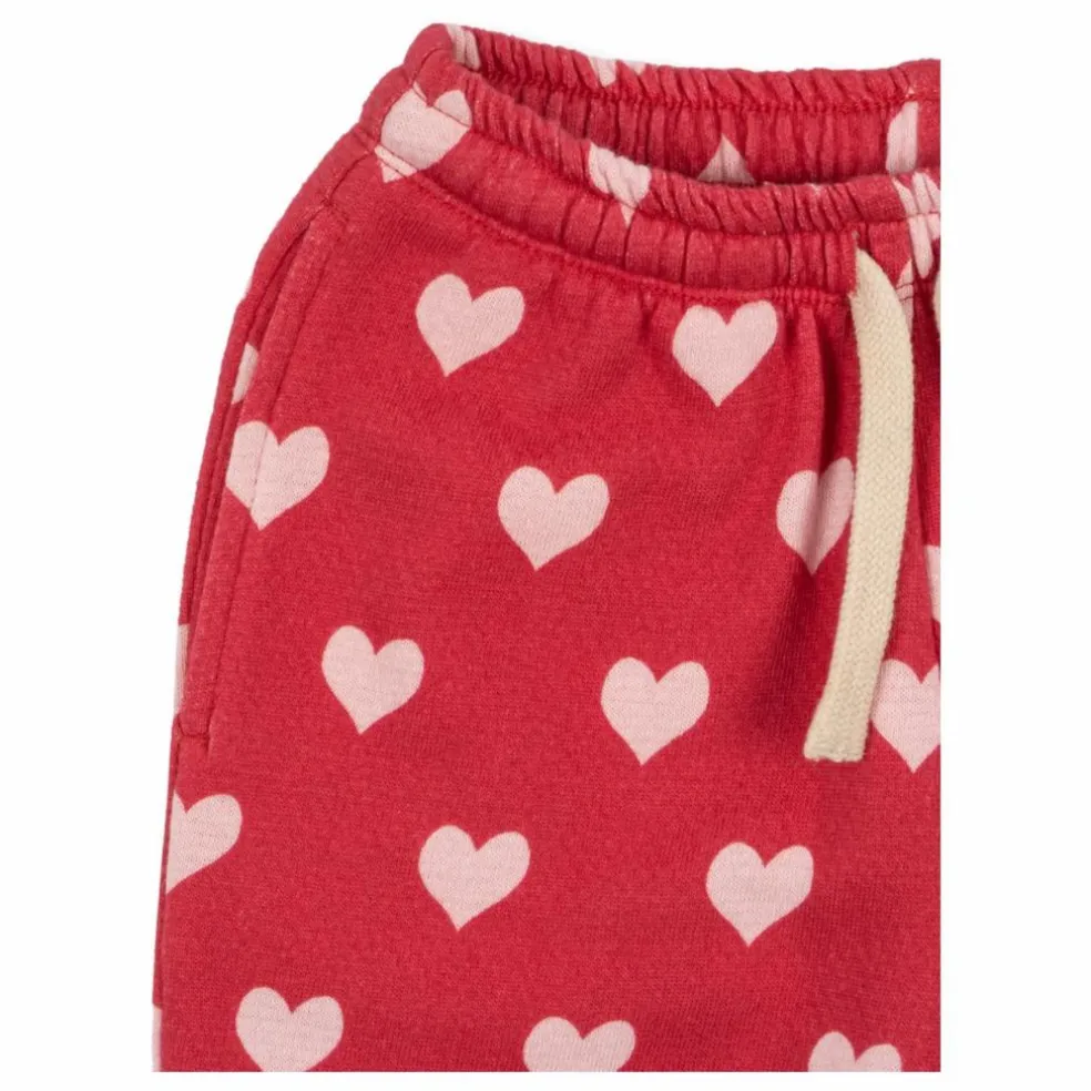 Jogger Loupy Lou Cœurs Coton Bio | Rouge