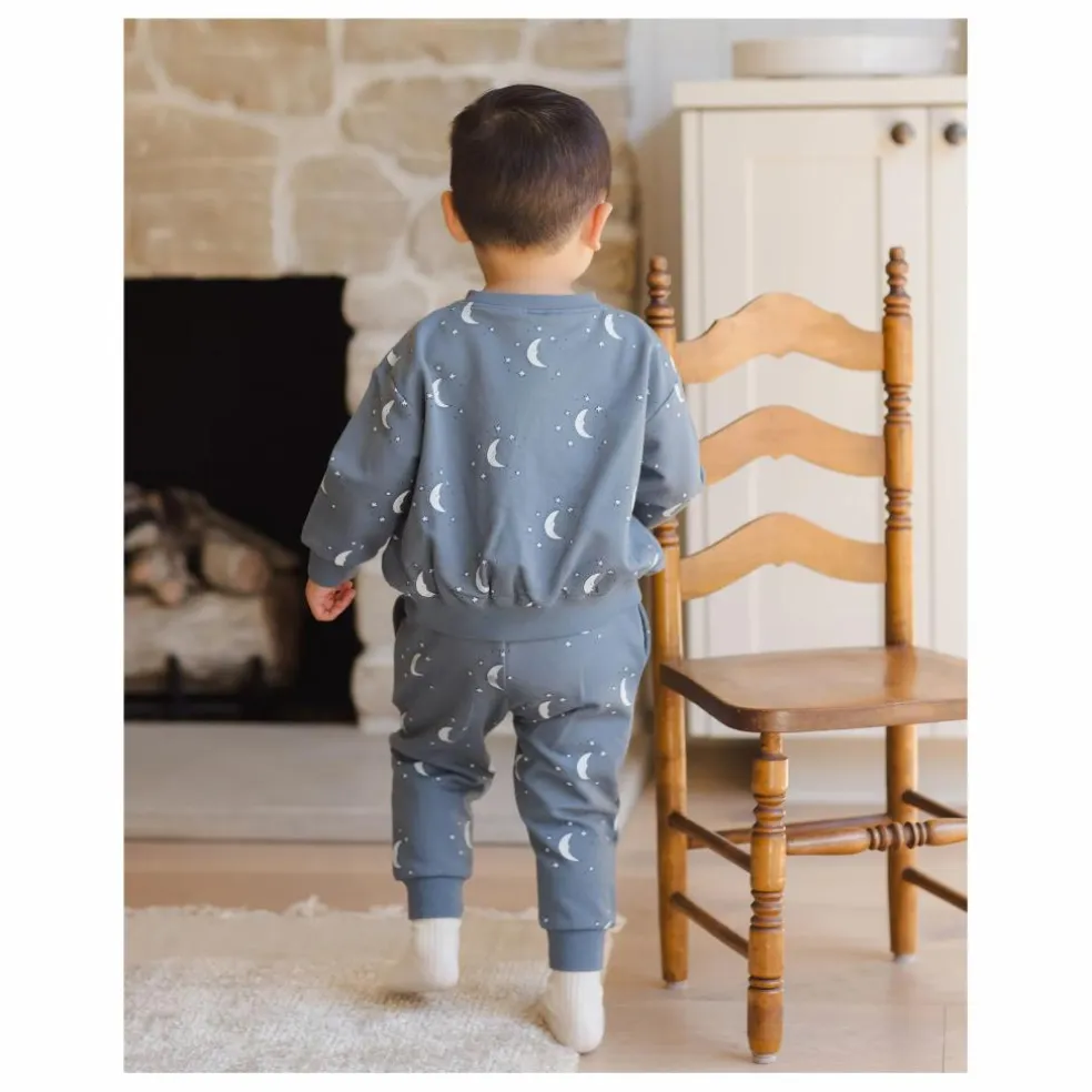 Jogger Lunes Coton Bio | Bleu gris
