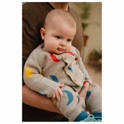Jogger Moon Phases Coton Bio | Beige chiné