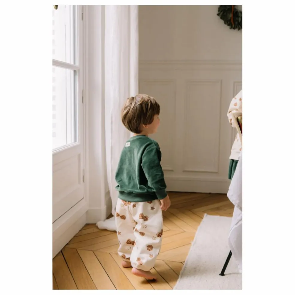 Jogger Porgy Noël Coton Bio | Ecru