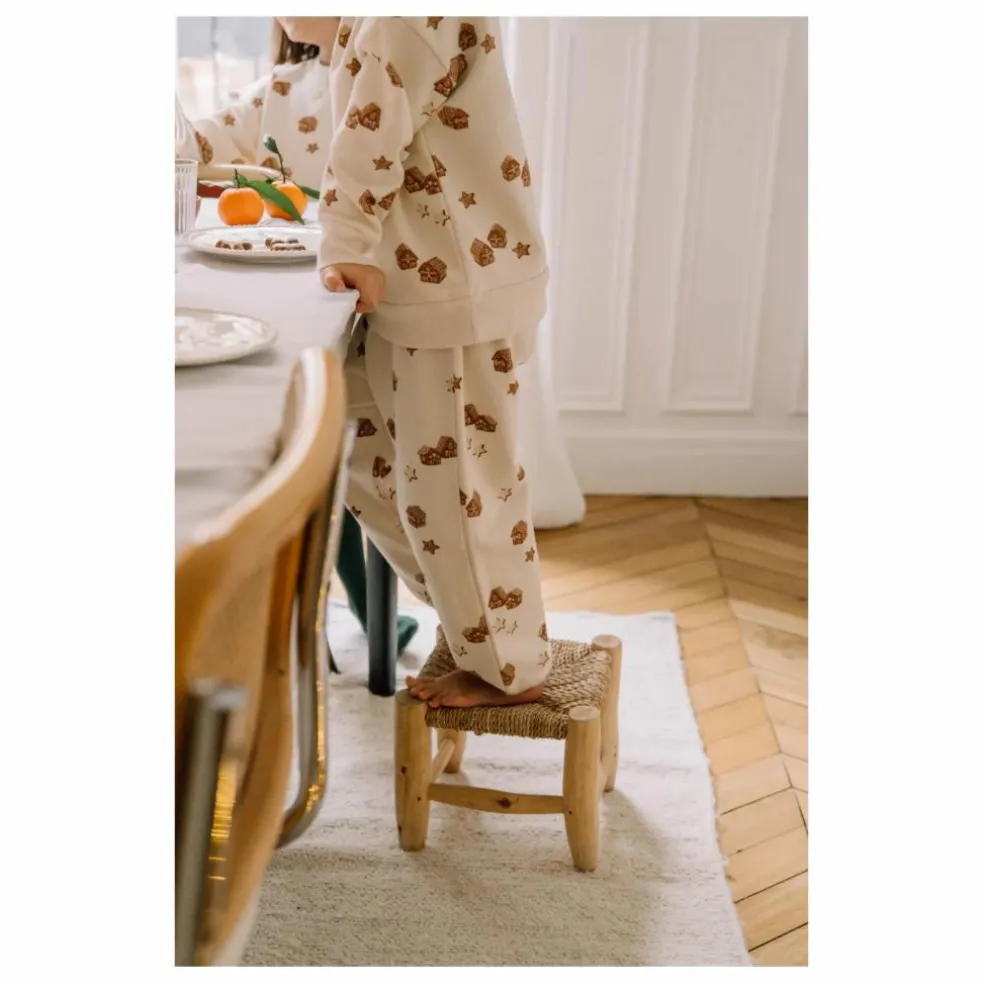 Jogger Porgy Noël Coton Bio | Ecru