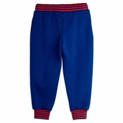 Jogger Rayé Coton Bio | Bleu roi
