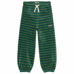 Jogger Rayé Velours | Vert