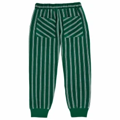 Jogger Rayé Velours | Vert