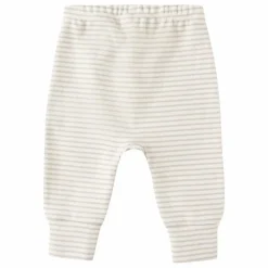 Jogger Rayures Maille Bio | Grège