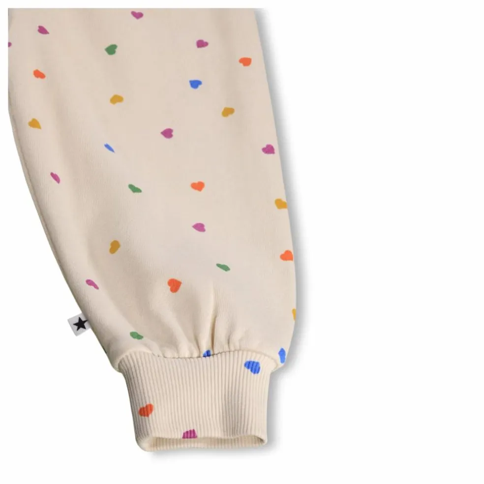 Jogger Simeon Cœurs Coton Bio | Ecru