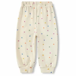 Jogger Simeon Cœurs Coton Bio | Ecru
