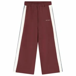 Jogger Wide Colorblock Coton Bio | Bordeaux