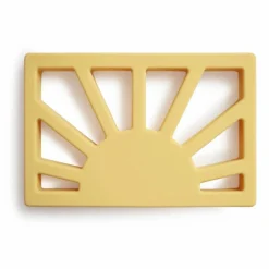 Jouet de dentition en silicone | Jaune