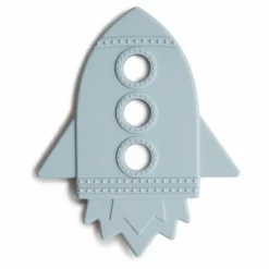 Jouet de dentition Fusée en silicone | Bleu