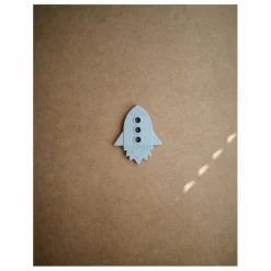 Jouet de dentition Fusée en silicone | Bleu