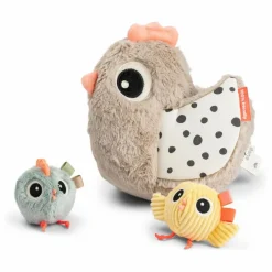 Jouet d'éveil cache-cache Clucky | Sable