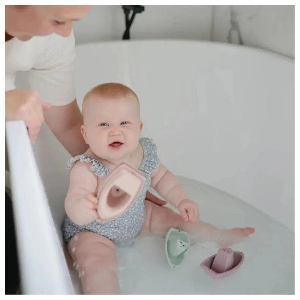 Jouets pour le bain Bateaux - Set de 5 | Rose