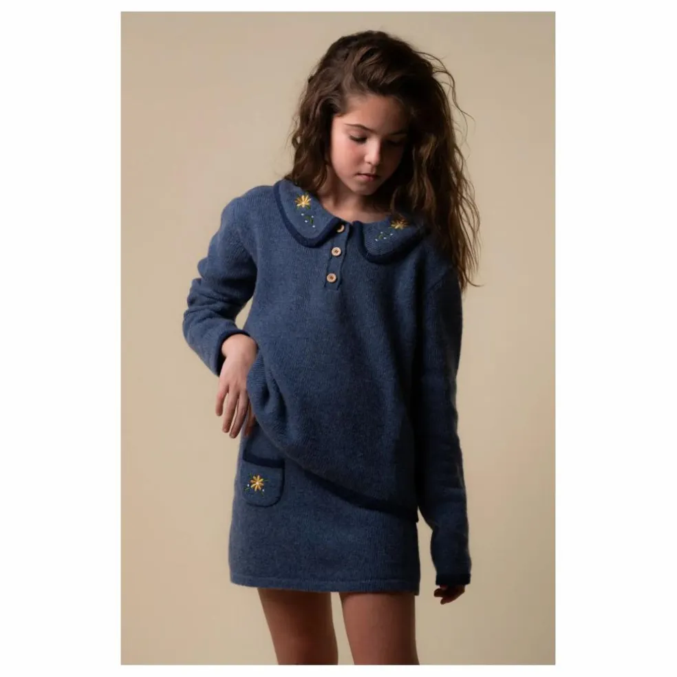 Jupe Anabela | Bleu gris