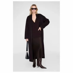 Jupe Bar Soie | Marron foncé