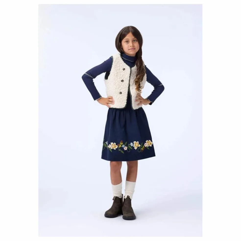 Jupe Bonnie Coton Bio | Bleu marine
