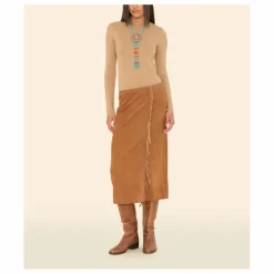 Jupe Bonnie Suède | Camel