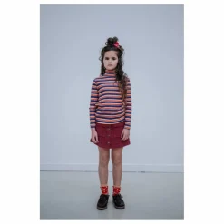 Jupe Boutonnée Coton Bio | Rouge