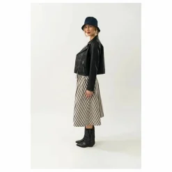 Jupe Bristol Rayures | Noir