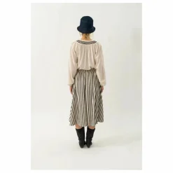 Jupe Bristol Rayures | Noir