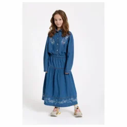 Jupe Brodée Cally | Bleu jean