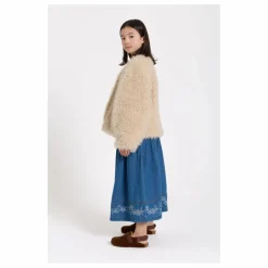 Jupe Brodée Cally | Bleu jean
