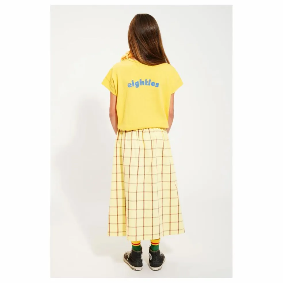 Jupe Carreaux | Jaune pâle