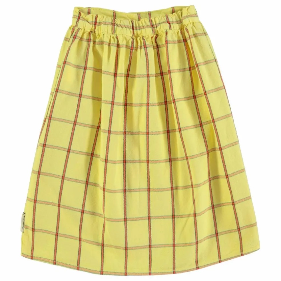 Jupe Carreaux | Jaune pâle