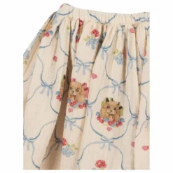 Jupe Coco Chiens Coton Bio | Ecru
