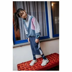 Jupe Colorblock Coton Bio | Bleu marine