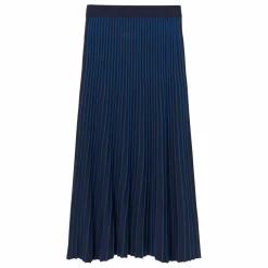 Jupe Contrast Laine Mérinos Extra Fine | Bleu marine