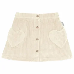 Jupe Cuore Velours Côtelé Coton Bio | Ecru