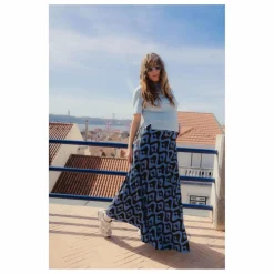 Jupe de Grossesse Carlota Full Moon | Bleu azur
