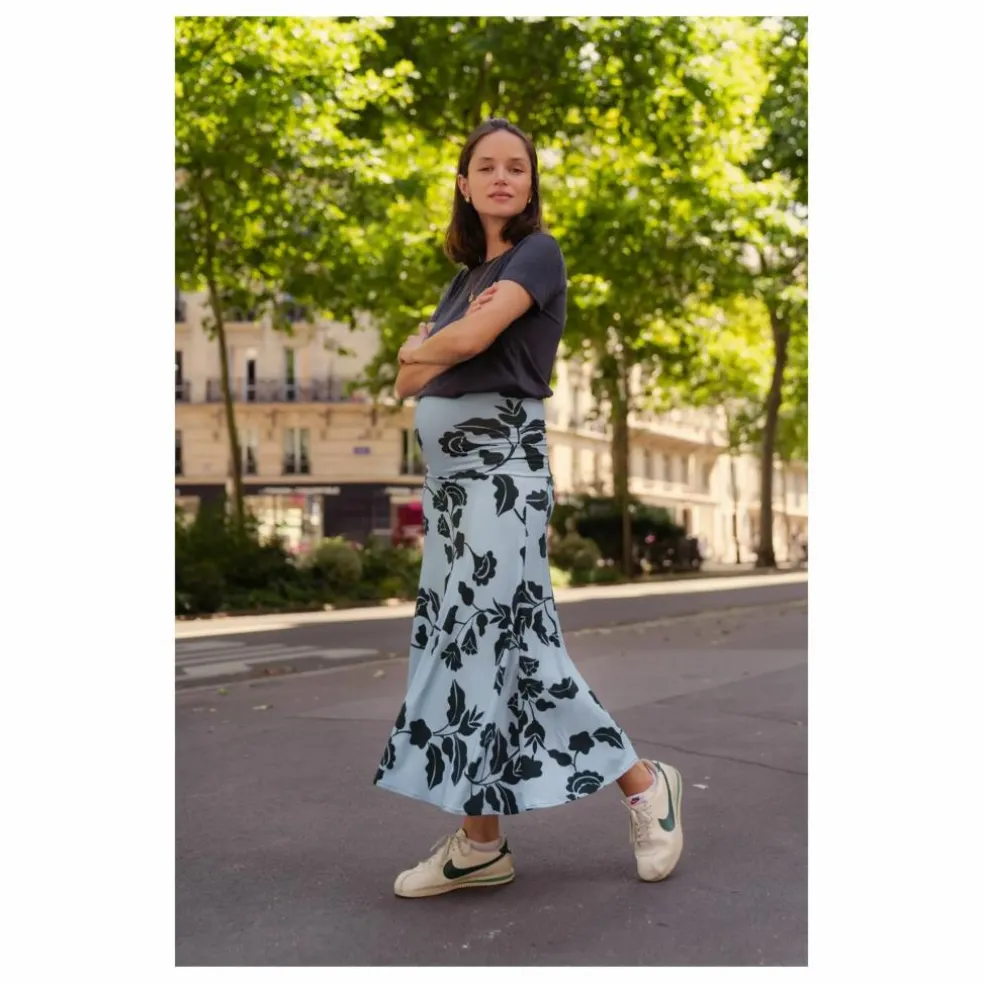 Jupe de Grossesse Mira Tokyo | Bleu