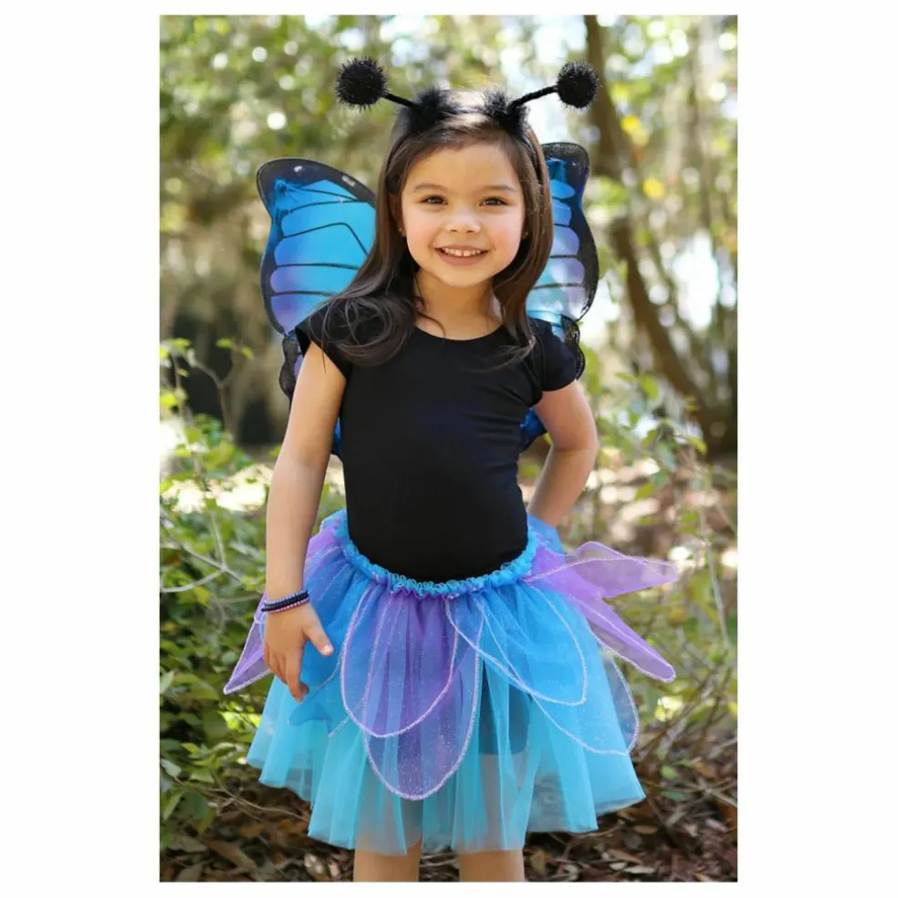 Jupe de papillon avec ses ailes et sa baquette | Bleu