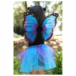 Jupe de papillon avec ses ailes et sa baquette | Bleu