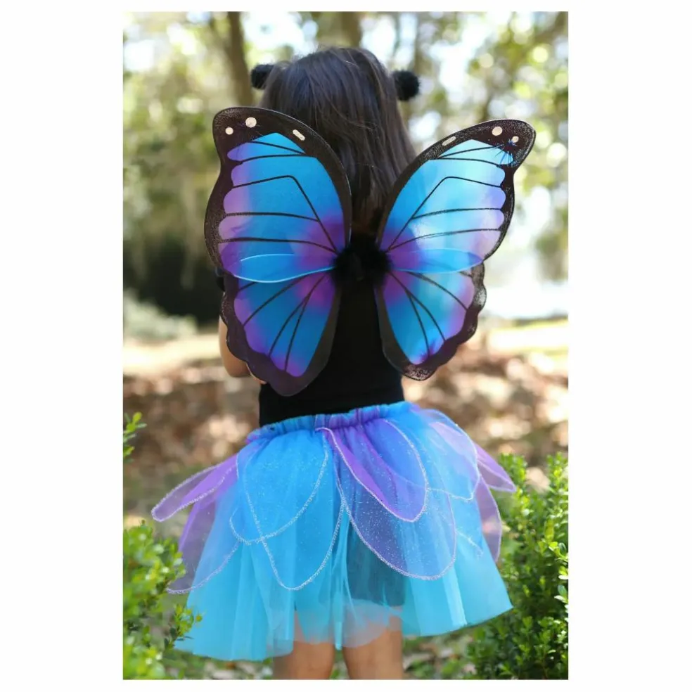 Jupe de papillon avec ses ailes et sa baquette | Bleu