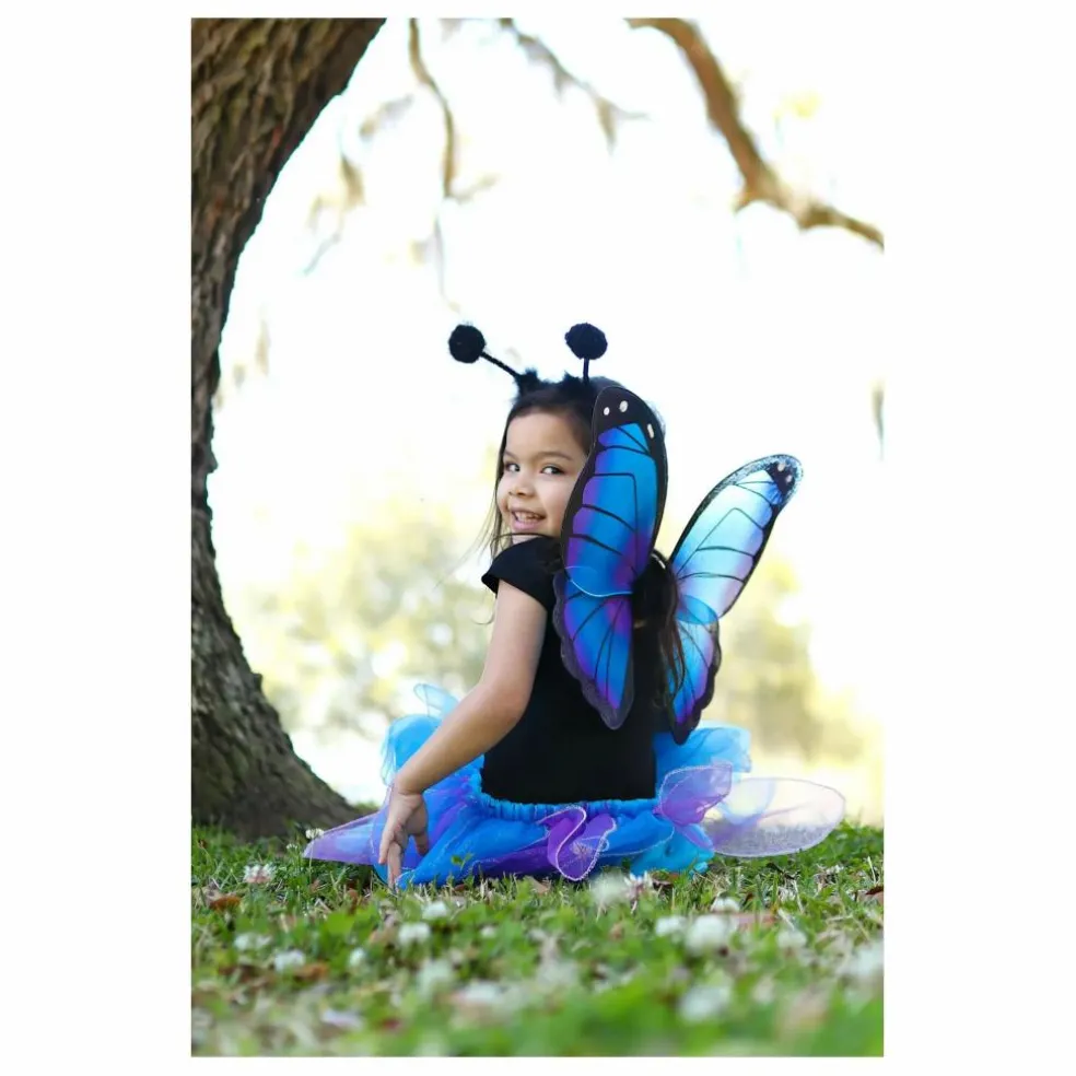 Jupe de papillon avec ses ailes et sa baquette | Bleu