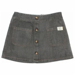 Jupe Denim Coton Bio | Denim gris