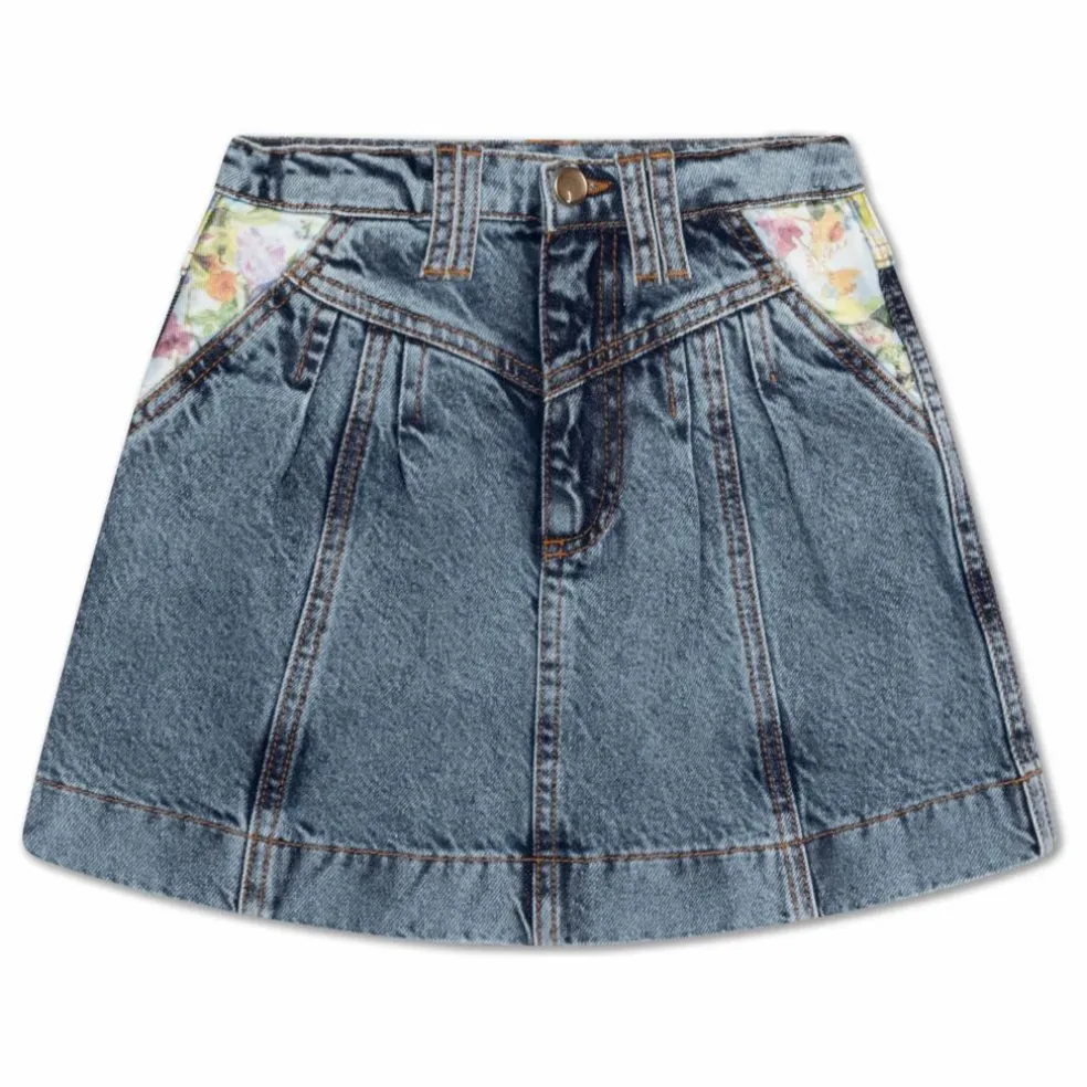 Jupe en Jean Bob Coton Bio | Bleu