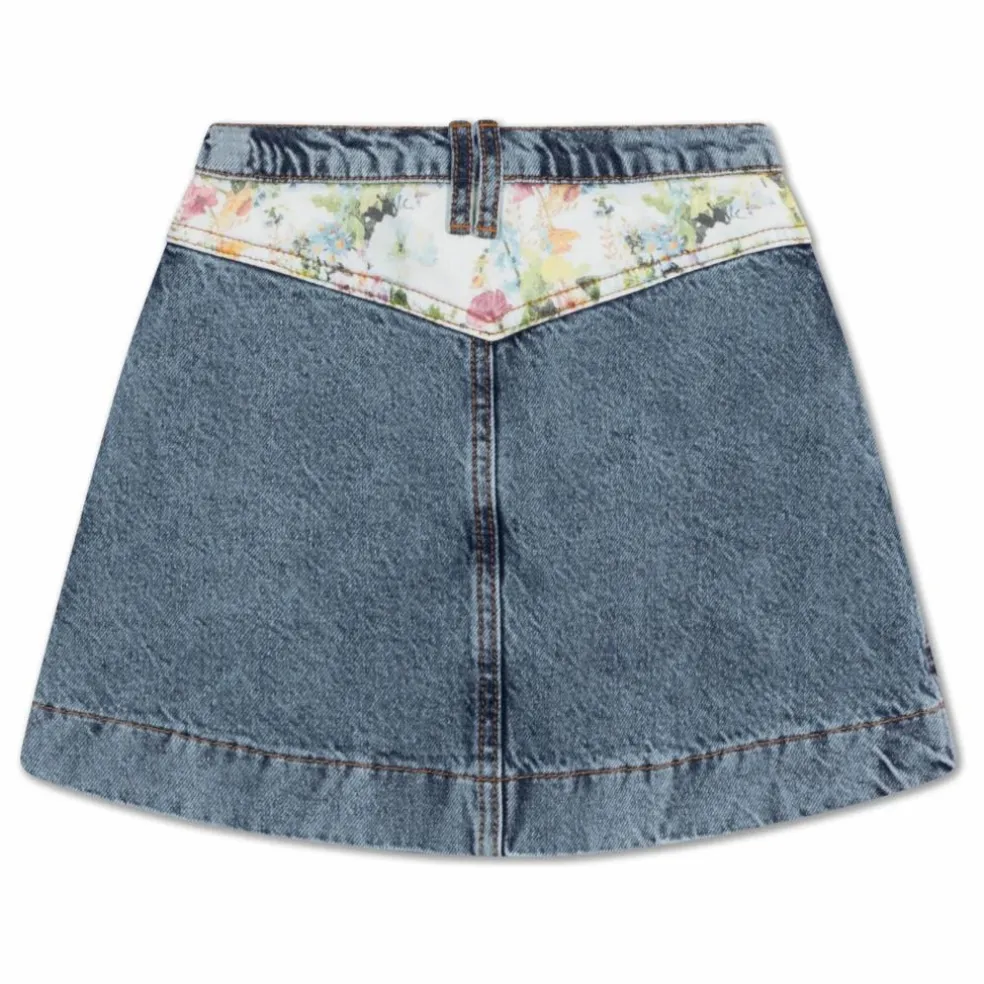 Jupe en Jean Bob Coton Bio | Bleu